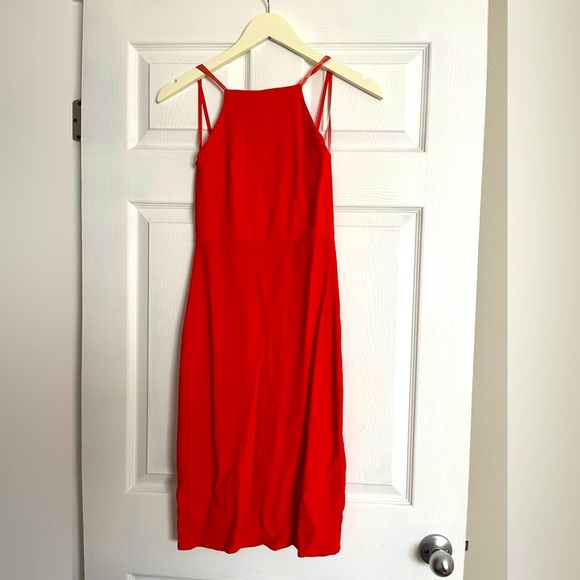Reformation Sanibel Dress Size 2 coral red orange - Picture 1 of 11